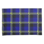 Housse D'oreillers Plat bleu foncé, noir et jaune (devant-Droit)