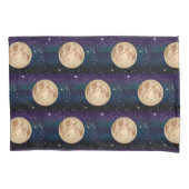 Housse D'oreillers Pleine lune sur la main étoilée (devant-gauche)