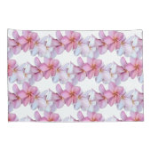 Housse D'oreillers Plumeria s'épanouit dans un ensemble de coquillage (Dos-Droit)