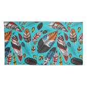 Housse D'oreillers Plumes colorées (Dos-Droit)