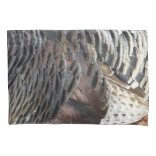 Housse D'oreillers Plumes de Dindon Sauvage I Design Abstrait de la N