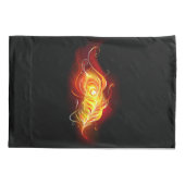 Housse D'oreillers Plumes de paquetage de feu (Dos)