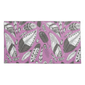 Housse D'oreillers Plumes motif (Dos-gauche)