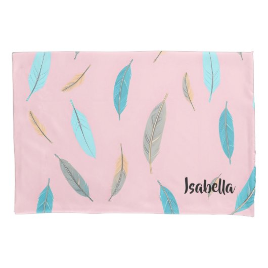 Housse D'oreillers Plumes populaires Collection Boho de luxe (devant)