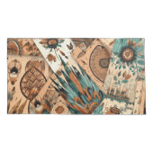 Housse D'oreillers Plumes tribales du sud-ouest aztèque (Dos-gauche)