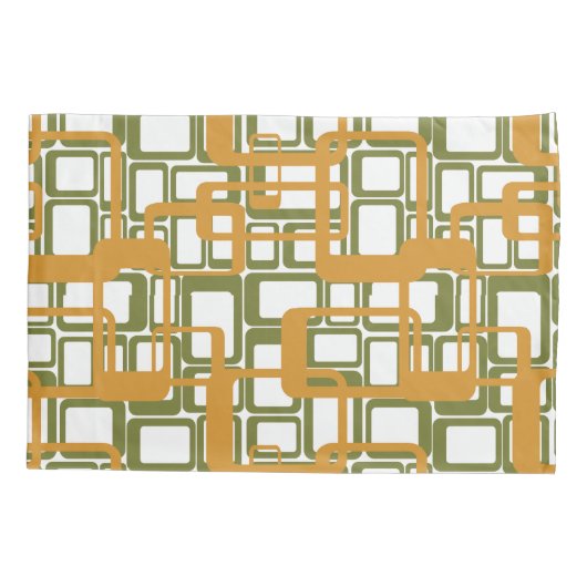 Housse D'oreillers Plus D'Ouverture Des Rectangles Modernes Du Milieu (Dos)