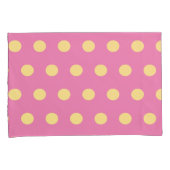Housse D'oreillers Poids Polka Dot (Rose & Jaune Doux) (devant-Droit)