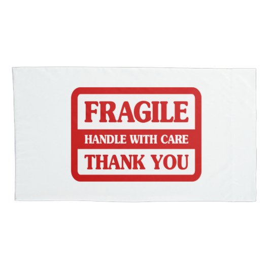 Housse D'oreillers Poignée Fragile Avec Soin (Dos-Droit)