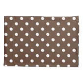 Housse D'oreillers Point Polka Brown (Dos-gauche)
