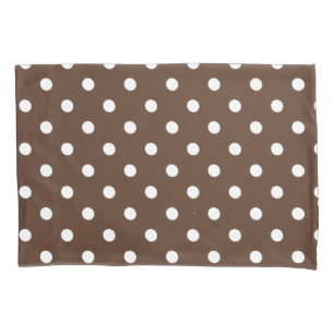Housse D'oreillers Point Polka Brown
