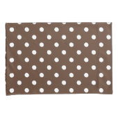 Housse D'oreillers Point Polka Brown (devant-Droit)