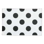 Housse D'oreillers Point Polka noir et blanc (Dos)
