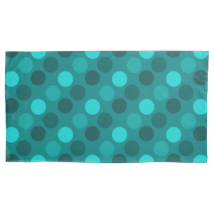 Housse D'oreillers Point Polka Turquoise