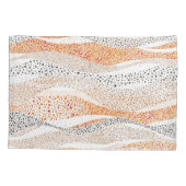 Housse D'oreillers Pointillisme Wavy Polka : Doux Doux Textile (Dos)