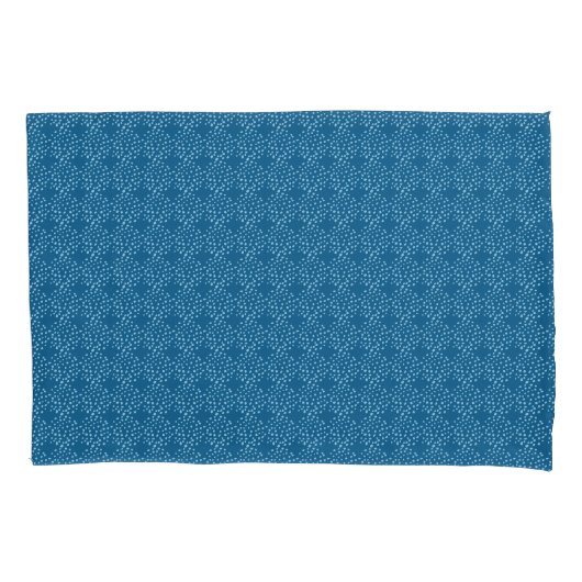Housse D'oreillers Points et Cercles Bleus Amusant Doux (devant)