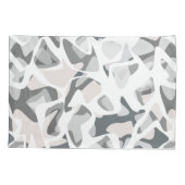 Housse D'oreillers Points gris clair motif Abstrait tacheté (Dos)