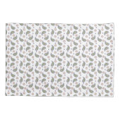 Housse D'oreillers Points Paisley rose Motif vert pourpre (Dos)