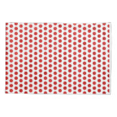 Housse D'oreillers Points polka blancs & dos à grille + votre fond. (Dos-gauche)