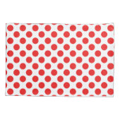 Housse D'oreillers Points polka rouge (Dos)