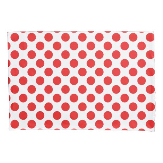 Housse D'oreillers Points polka rouge (devant)