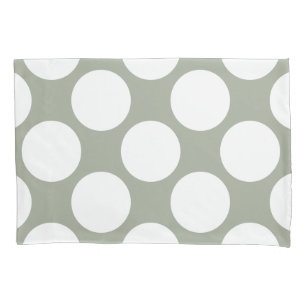 Housse D'oreillers Pois blanc diagonal géométrique sur toute couleu