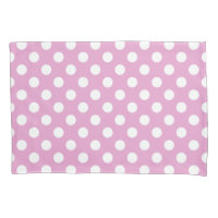 Pois blancs sur rose pâle