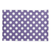 Housse D'oreillers Pois blancs sur ultra violet (Dos)