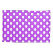 Housse D'oreillers Pois blancs sur violet clair (Dos)