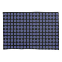 Pois bleu géométrique sur toute couleur
