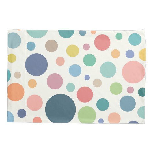 Housse D'oreillers Pois coloré (Dos-gauche)