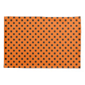 Housse D'oreillers Pois orange et noir (Dos)