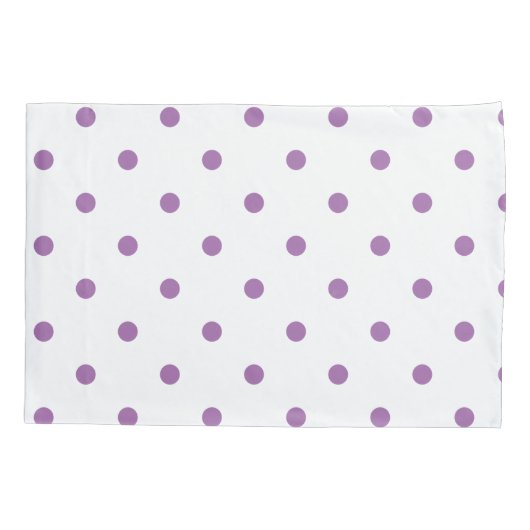 Housse D'oreillers pois pourpre élégant (Dos)