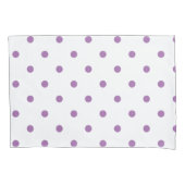 Housse D'oreillers pois pourpre élégant (devant)