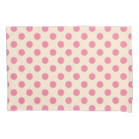 pois roses à la crème