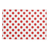 Housse D'oreillers pois rouges et blancs (Dos)