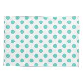 Housse D'oreillers Pois turquoise (Dos)