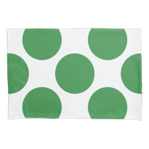 Housse D'oreillers Pois vert diagonal géométrique sur toute couleur