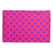 Housse D'oreillers Pois violets sur cerise (Dos)