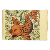 Housse D'oreillers Poisson Antique Carrelage Ancien art (Dos)