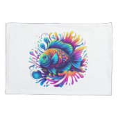 Housse D'oreillers Poisson coloré (Dos)