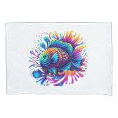 Housse D'oreillers Poisson coloré (devant)