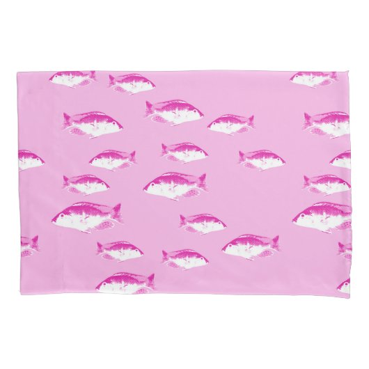 Housse D'oreillers Poisson rose (devant)