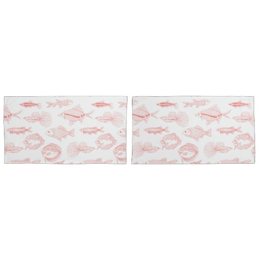 Housse D'oreillers Poissons (devant-Set)
