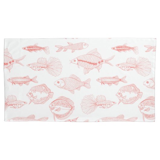 Housse D'oreillers Poissons (devant-gauche)