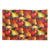 Housse D'oreillers Poivrons rouges et jaunes (Dos)