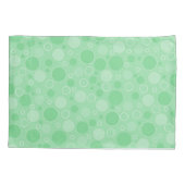 Housse D'oreillers Polka point vert tons rétro années 60 (Dos)