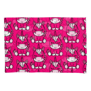 Housse D'oreillers Pony de licorne rose