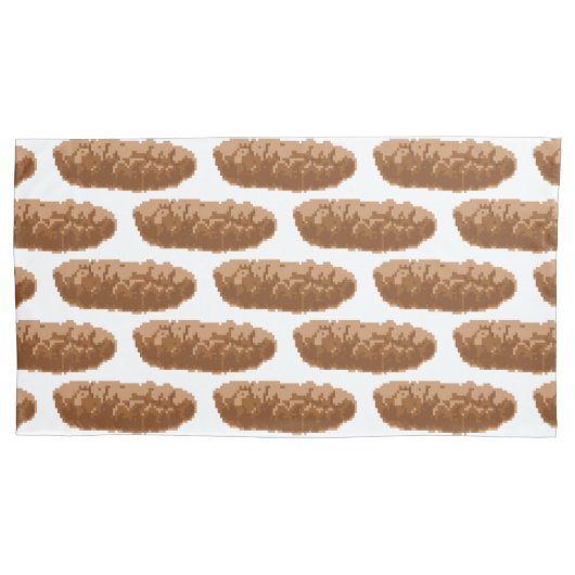 Housse D'oreillers Poop à 8 bits (devant-gauche)
