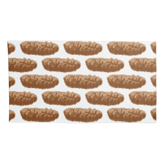 Housse D'oreillers Poop à 8 bits (Dos-Droit)