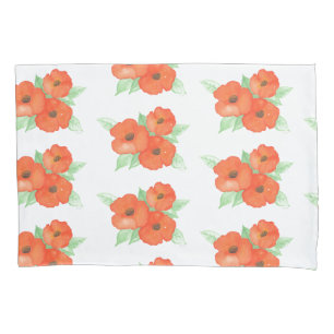 Housse D'oreillers Poppies orange